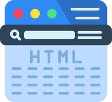 Html Flat Icon vector