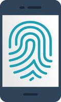 Mobile Password Flat Icon vector