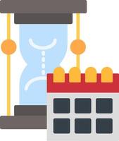Sand Clock Flat Icon vector