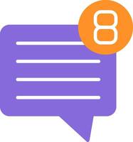 Text Flat Icon vector
