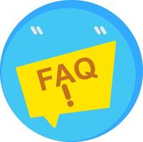 Faq Flat Icon vector