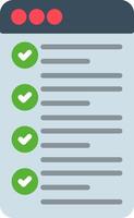 Bullet List Flat Icon vector