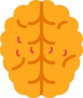 Brainstem Flat Icon vector