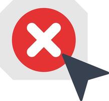 Click Flat Icon vector