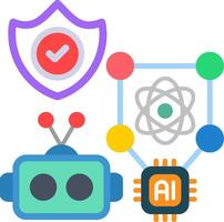 Algorithm Flat Icon vector