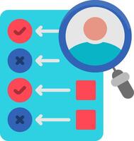 Criteria Flat Icon vector