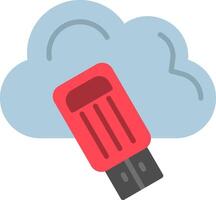 Data Flat Icon vector