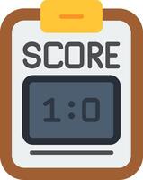 Scoreboard Flat Icon vector
