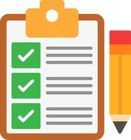 Task Flat Icon vector