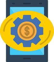 Setting Flat Icon vector
