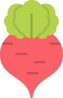 Radish Flat Icon vector