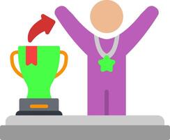 Winner Flat Icon vector
