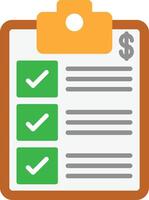 Description Flat Icon vector