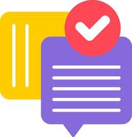 Check Flat Icon vector