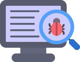 Debug Flat Icon vector