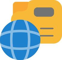 Data Sharing Flat Icon vector