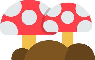 Mushroom Flat Icon vector
