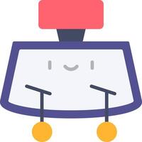 Rearview Mirror Flat Icon vector