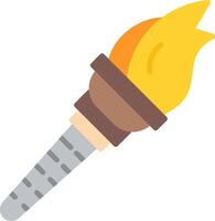Torch Flat Icon vector