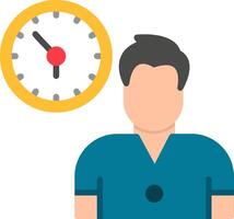 Working Hours Flat Icon vector