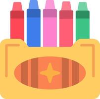 Crayon Flat Icon vector