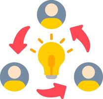 Collaboration Flat Icon vector