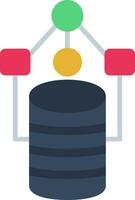 Data Model Flat Icon vector