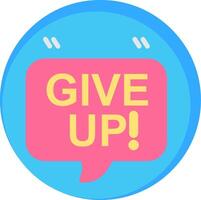 Give Up Flat Icon vector