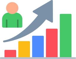 Growth Flat Icon vector