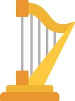 Harp Flat Icon vector