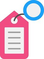 Label Flat Icon vector