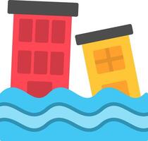 Flood Flat Icon vector