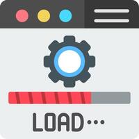 Load Flat Icon vector