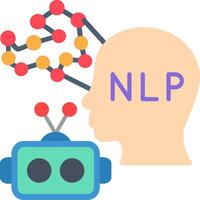Nlp Flat Icon vector