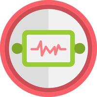 Resistor Iec System Flat Icon vector