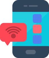 Mobile App Flat Icon vector