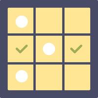 Tic Tac Toe Flat Icon vector