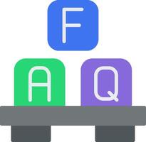 Faq Flat Icon vector