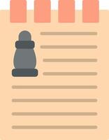 Note Flat Icon vector