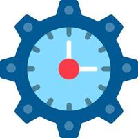 Time Management Flat Icon vector