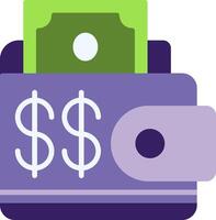 Wallet Flat Icon vector