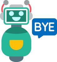 Bot Flat Icon vector