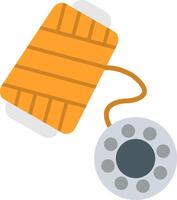 Bobbin Flat Icon vector