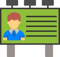 Billboard Flat Icon vector