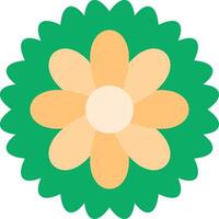 Chysanthemum Flat Icon vector