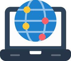 Internet Flat Icon vector