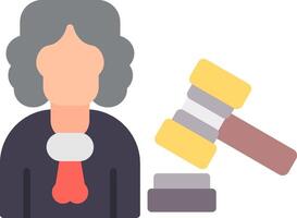 Judge Flat Icon vector