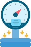 Pressure Sensor Flat Icon vector