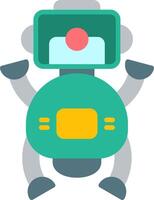 Robot Flat Icon vector