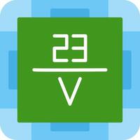 Vanadium Flat Icon vector